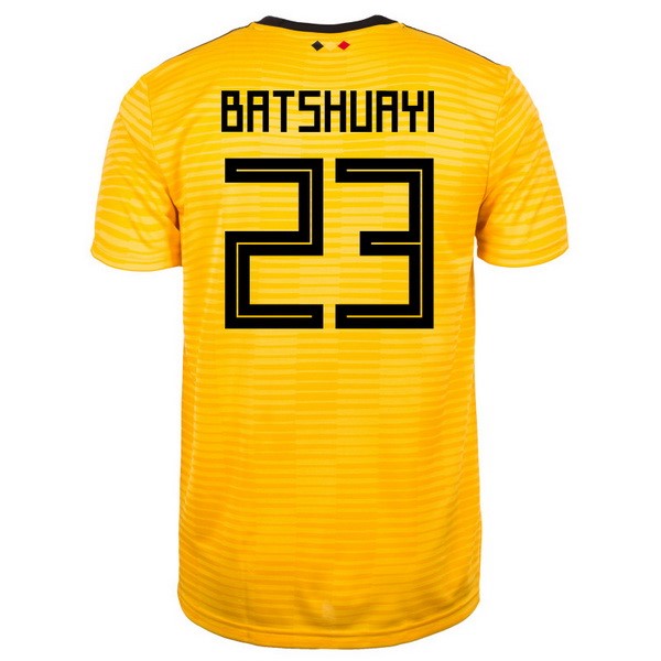 Camiseta Bélgica 2ª Batshuayi 2018 Amarillo